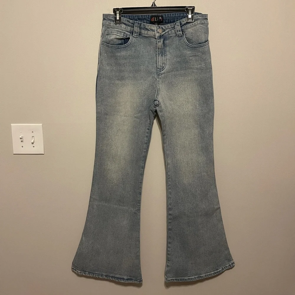 Delia’s by Dolls Kill Flare Jeans - Picture 1 of 6